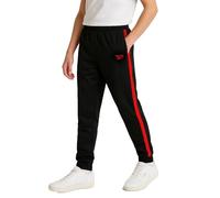 Reebok Boys Sweatpants - Active Performance Tricot Boys Jogger Athletic Pants with Elastic Waist (Size runs small), black/red, 14