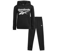 Reebok Boys Sweatpants Set - 2 Piece Fleece Pullover Hoodie Boys Sweatshirts and Youth Kids Jogger Sweatpants Athletic Sets, Black, 12