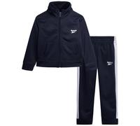 Reebok Boys Tracksuit Set - 2 Piece Athletic Jersey Fleece Lined Jacket with Zip and Boys Sweatpants for Toddlers and Big Boys, Vector Navy Blue, 3 Jahre