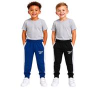 Reebok Boys Tracksuit Set - 2 Piece Athletic Tricot Zip Up Fleece Lined Jacket and Toddler Sweatpants Playwear for Kids