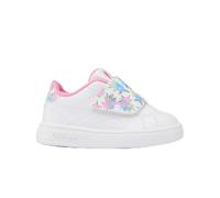 Reebok Boys Unisex Children's Court Clean Hook & Loop Trainers, White/Playfulpink/Playfulpink, 21 EU / 4.5 UK