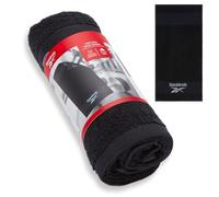 Reebok Capri Cotton Gym Towel - Quick Dry Towel with Moisture-Wicking Performance | Lightweight and Absorbent | Sport Towel For Training, Home Gym, Travel & Fitness - 40 x 80cm | Black