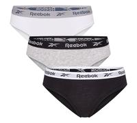 Reebok Women's Womens Reebok Brief Carina 3pk Black/White/Grey Marl Base Layer Bottom, Black/White/Grey Marl, S UK