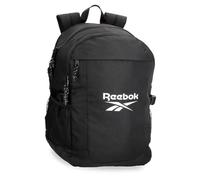 Reebok Carson Backpack Black 30x47x18.5cm Polyester 26.09L by Joumma Bags, Black/White, One Size, Daypack