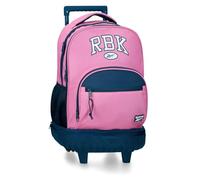 Reebok Chicago Backpack Compact 2 Wheels Pink 32x43x21cm Polyester 28.9L by Joumma Bags