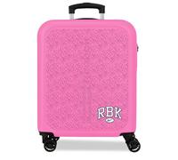 Reebok Chicago Cabin Case Pink 40x55x20 cm Rigid ABS Combination Lock Integrated 37L 2.6kg 4 Double Wheels Hand Luggage by Joumma Bags