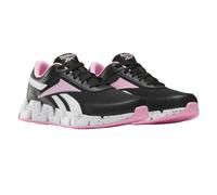 Reebok Childrens/Kids Dynamica 2.0 Zig Zag Trainers - Black/Pink - 4.5 UK - Black/Pink