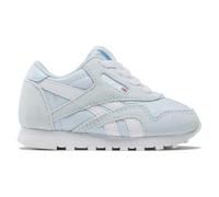 Reebok CL Nylon Sneaker, GLASSBLUE/White, 3.5 UK