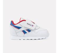 Reebok - Classic Leather Infant's Sneakers, Ftwrwhite/Vectorblue/Vectorred, Size: 25