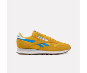 Reebok - Classic Leather Sneakers, Always Yellow/Virtual Blue/Ftwr White, Size: 43