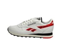 Reebok Unisex's Classic Leather Sneaker, White/VECTORRED/Black, 4 UK