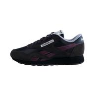 Reebok Classic Nylon Mens Sneakers Tennis Shoes, Washed Black/Black/Black Cherry, 7.5 UK