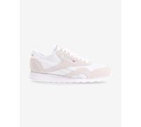 Reebok Mens Classics Classic Nylon Trainers in White Suede - Size UK 5