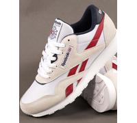Reebok Classic Nylon Trainers Cloud White/Dark Red/Navy