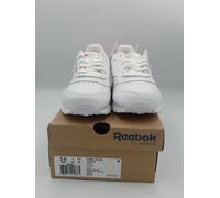 Reebok Unisex Kids’ Classic Leather Trainers, White, 3 UK