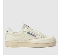 Reebok Men Club C 85 Sneaker, Chalk/Chalk/Classic Cobalt, 3