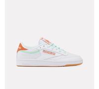Reebok - Club C 85 Women's Sneakers, FtwrWhite/RustOrange/InvertedAqua, Size: 40.5