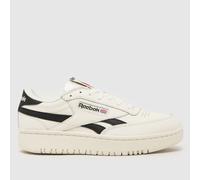 Reebok Club C Double Revenge Trainers in White & Black UK 4 (EU 37)