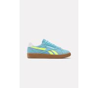 Reebok Women's Club C Grounds UK Sneaker, Digital Blue/Solar Acid Yellow/Gum, 7