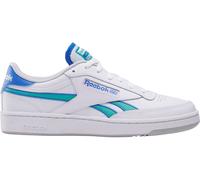 Reebok Unisex Club C Revenge Sneaker, White/KINETICBLUE/UNLSHEDGREEN, 10.5 UK