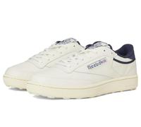 Reebok Club C Spikeless Mens Golf Shoes Sneakers, Chalk/Vintage Chalk/Vector Navy, 8 UK