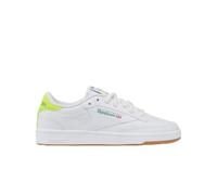 Reebok Club C Trainers, FTWR White/Digital Lime/Field Green, 39 EU / 6 UK