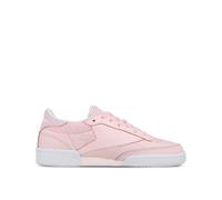 Reebok Club C85 FBT Lace-Up Pink Smooth Leather Womens Trainers BS8134 (UK )