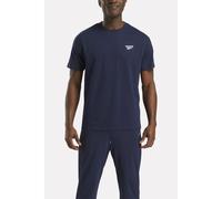 Reebok Men's Cody Small Logo Crew Neck SS Tee Shirt, Vector Navy, M