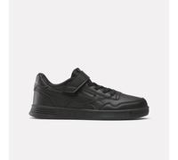 Reebok Boy's Court Advance Elastic & TOP Strap Sneaker, Black/Black/Black, 10
