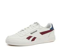 Reebok Court Advance Sneakers Unisex - Casual Tennis Shoes, Chalk/Chalk/Retro Red, 6.5 Women/5 Men