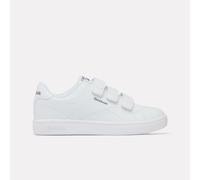 Reebok - Court Clean Hook & Loop Straps Kids' Trainers, WHITE/WHITE/GREY4, Size: 30.5