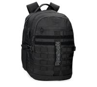 Reebok Cross One Backpack, Dual Compartment, Black, 34 x 46 x 15 cm, 23.46 L, Polyester by Joumma Bags