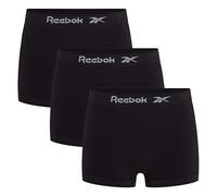 Reebok Dale Boxers for Men | Pack of 3 Seamless Mens Trunks, Breathable & Stretchable Underwear for Men | Multipack Boxer Shorts, Black, XL
