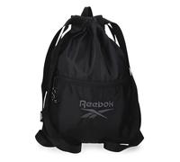 Reebok Dena Backpack Sack Black 35x46cm Polyester by Joumma Bags, Black/White, One Size, Backpack Sack