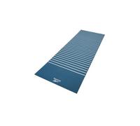 Reebok Double-Sided 4mm Yoga Mat - Stylish Green And White Stripes For All Fitness Levels