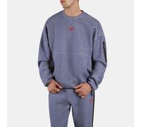 Reebok - Dreamblend Spacer Men's Crew Sweatshirt, Man, Navy Marl/Black, Size: XL