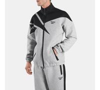 Reebok - DreamBlend Spacer Vector Men's Track Jacket, Man, Athletic Grey Marl/Black, Size: XS