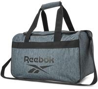 Reebok Duffle Bag - Carry On Gym Bag for Workout With Adjustable Shoulder Strap - Compact Travel Bags for Women and Men, Warrior II Light Grey, One Size, Compact Duffle Bag