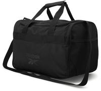 Reebok Duffle Bag - Carry On Gym Bag for Workout With Adjustable Shoulder Strap - Compact Travel Bags for Women and Men, Warrior Ii Solid Black, One Size, Compact Duffle Bag