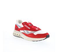 Reebok ERS World Mens Red Suede Lace Up Lifestyle Trainers Shoes