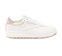 Reebok Women's Club C Double Sneaker, Chalk/Chalk/ASH, 4.5 UK