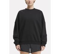 Reebok female Lux Oversized Crew Neck Sweatshirt - M - Black, Black