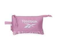 Reebok Festival Pink Pencil Case, 3 Compartments, 22 x 12 x 5 cm, Polyester by Joumma Bags