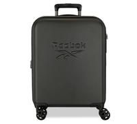Reebok Franklin Cabin Bag, Black, 40 x 55 x 20 cm, Hard ABS, TSA Lock, 37 L, 2.78 kg, 4 Double Wheels, Hand Luggage by Joumma Bags