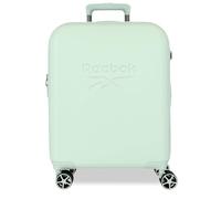 Reebok Franklin Cabin Bag, Green, 40 x 55 x 20 cm, Hard ABS, TSA Lock, 37 L, 2.78 kg, 4 Double Wheels, Hand Luggage by Joumma Bags