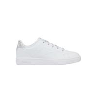 Reebok Girls Court Clean Sneaker, White Silvermet, 2 UK