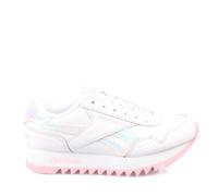 Reebok Girls Girl's Juniors Royal Classic Jogger Platform Trainers in White pink - Size UK 12 Kids