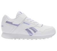 Reebok Girls' Glide Elastic & Top Strap Trainers, Ftwrwhite Metalicpurple Digitalgleam, 8.5 UK