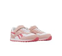 Reebok Girls Glide Low Elastic & Top Strap Sneaker, Ftwrwhite Subtlepink Passionpink, 2 UK