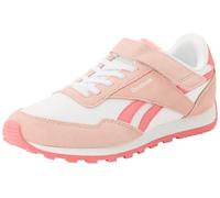 Reebok Girl's Glide Low Elastic & TOP Strap Sneaker, FTWRWHITE/SUBTLEPINK/PASSIONPINK, 30